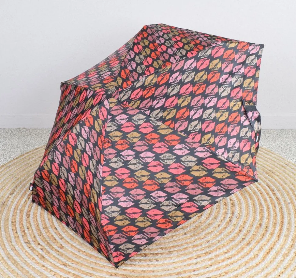 Ombrello mini manuale SimplyUp 5053 Kisses Marrone