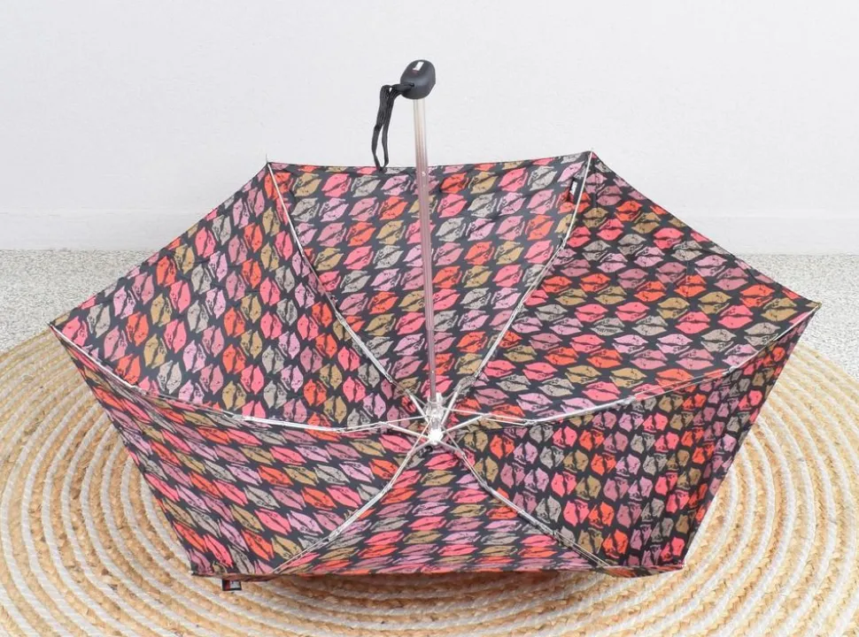 Ombrello mini manuale SimplyUp 5053 Kisses Marrone