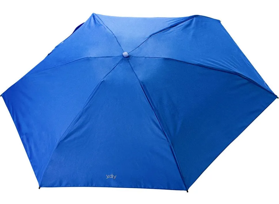 Ombrello mini piatto manualeY-dry Maya Blu