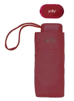 Ombrello mini piatto manuale Ydry Gea Burgundy