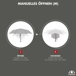 Ombrello mini ultra-leggero Doppler zero,99 Cool Grey