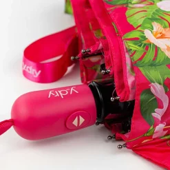 Ombrello pieghevole automaticoY-dry Flamingo Rosa