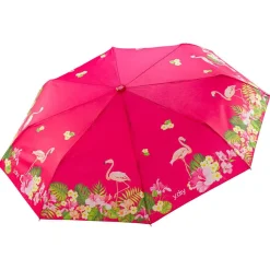 Ombrello pieghevole automaticoY-dry Flamingo Rosa