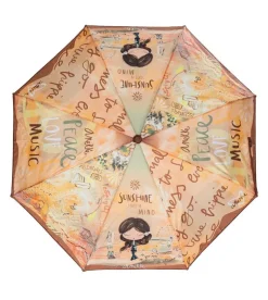 Ombrello pieghevole automatico apri/chiudi Anekke Peace & Love 38483-102
