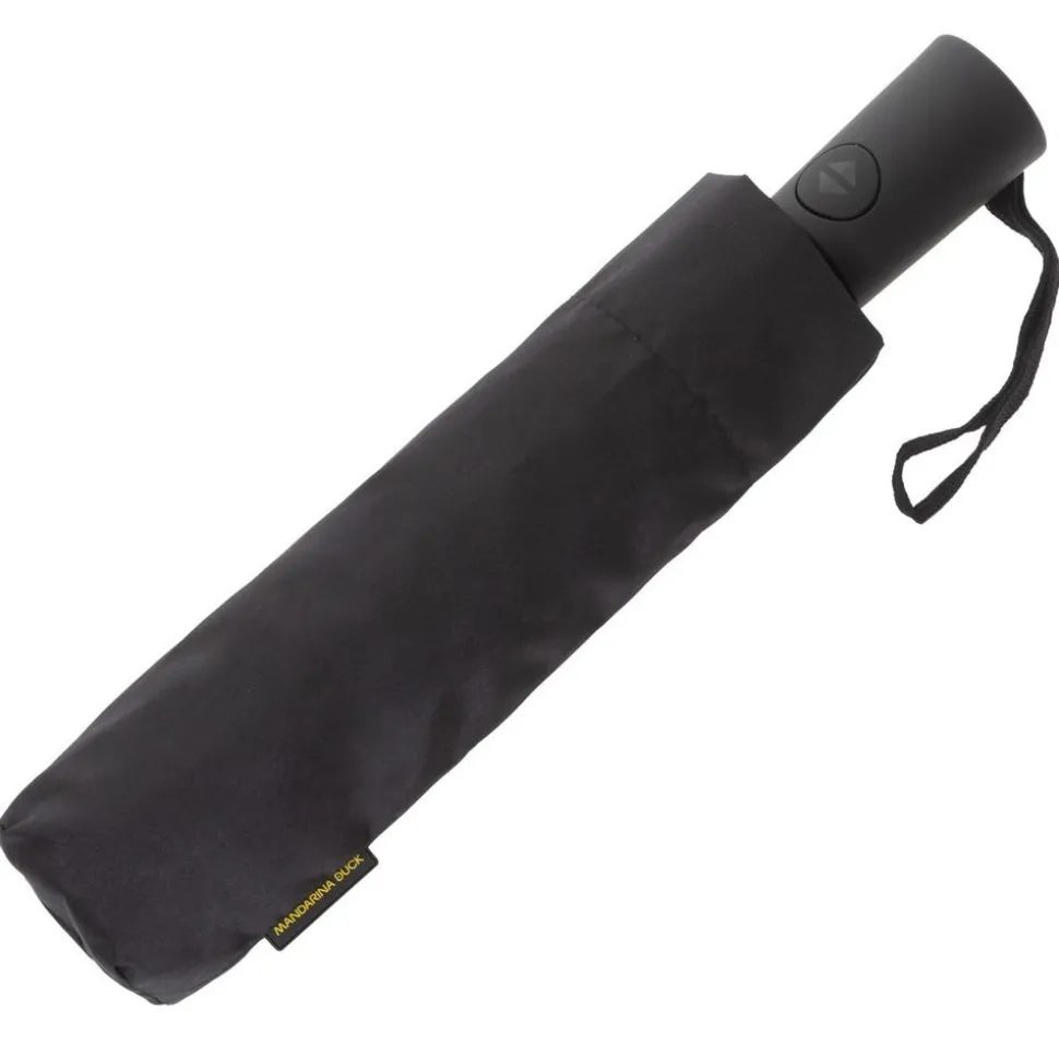 Ombrello pieghevole automatico Mandarina Duck Nero