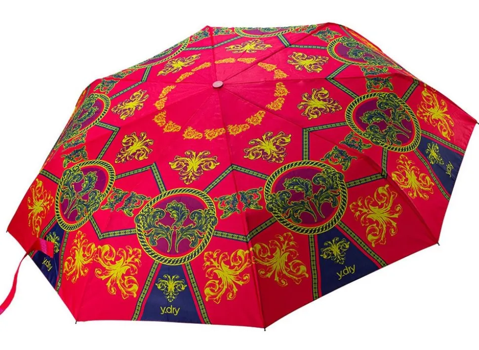 Ombrello pieghevole automaticoY-dry Deco Fuxia