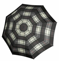 Ombrello pieghevole automatico Knirps T.200 Check Black/White