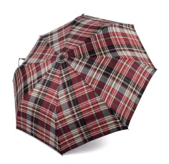Ombrello pieghevole automatico apri/chiudi SIMPLYUP 5301 Scozzese Bordeaux