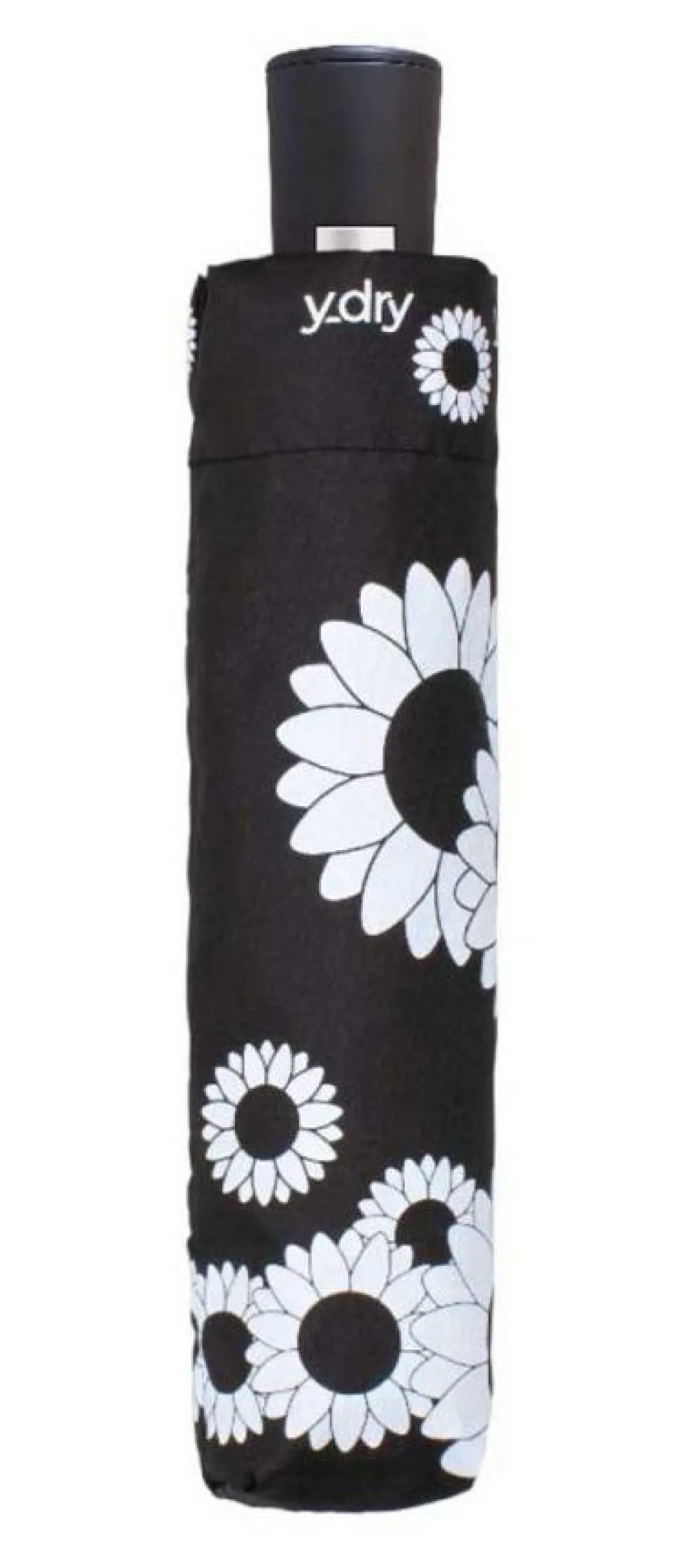 Ombrello pieghevole automatico Ydry Sunflowers Bianco