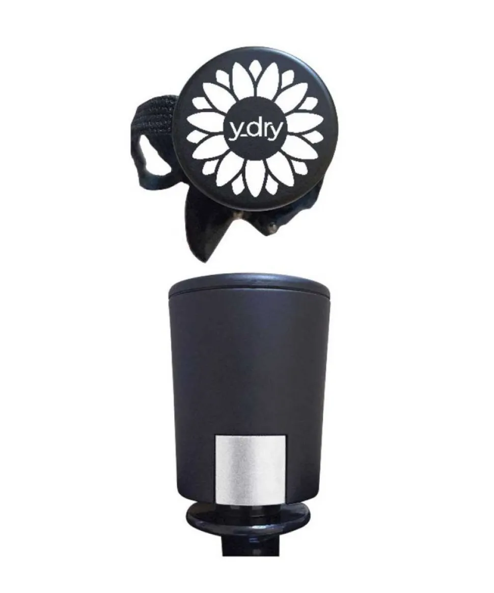 Ombrello pieghevole automatico Ydry Sunflowers Bianco