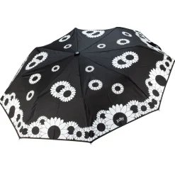 Ombrello pieghevole automatico Ydry Sunflowers Bianco