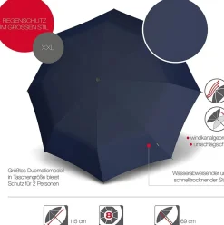 Ombrello pieghevole Maxi automatico Knirps T.400 Navy