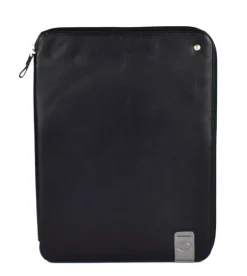 Portablocco in pelle Acciaio 8391 Nero