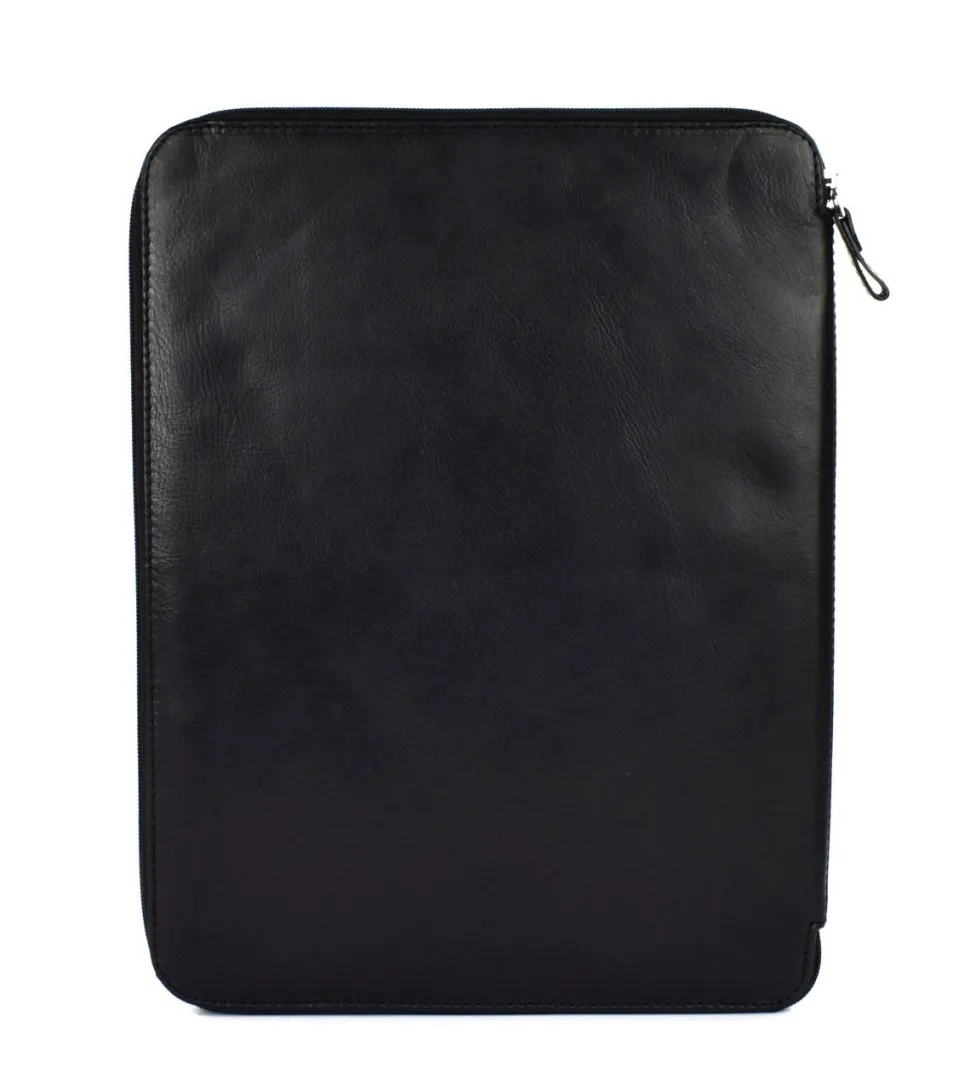 Portablocco in pelle Acciaio 8391 Nero