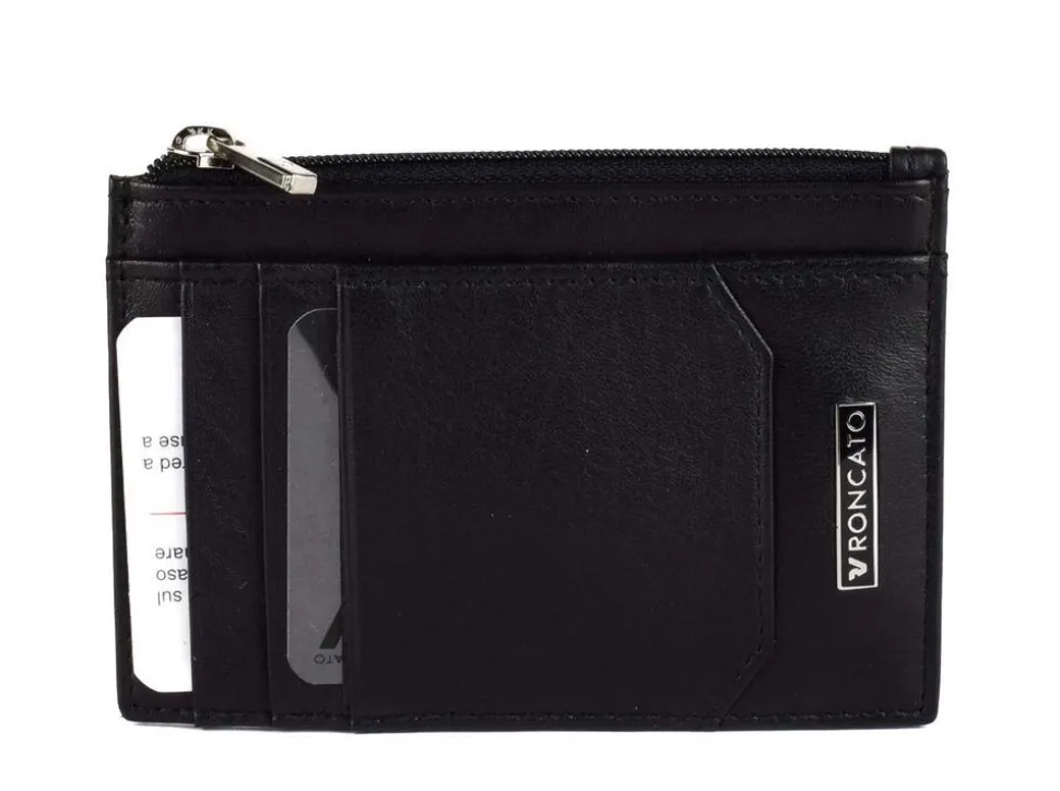 Portadocumenti piatto con zip Roncato Manchester 065 Nero