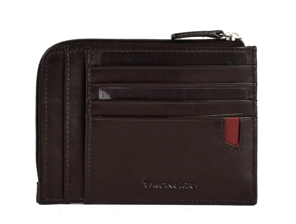 Portadocumenti piatto con zip Roncato Pascal 2907 Marrone