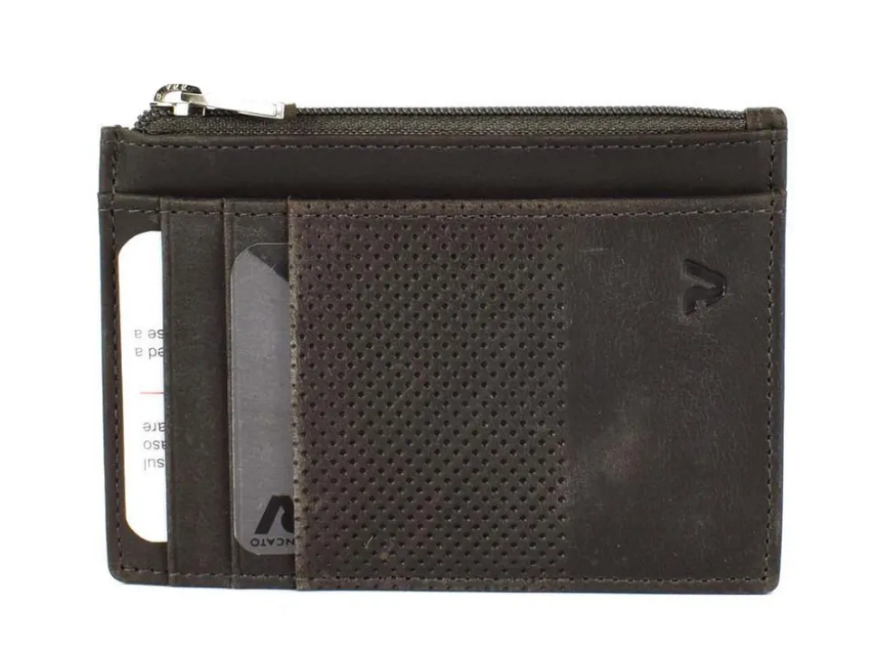 Portadocumenti piatto con zip Roncato New York 2114 Points Antracite
