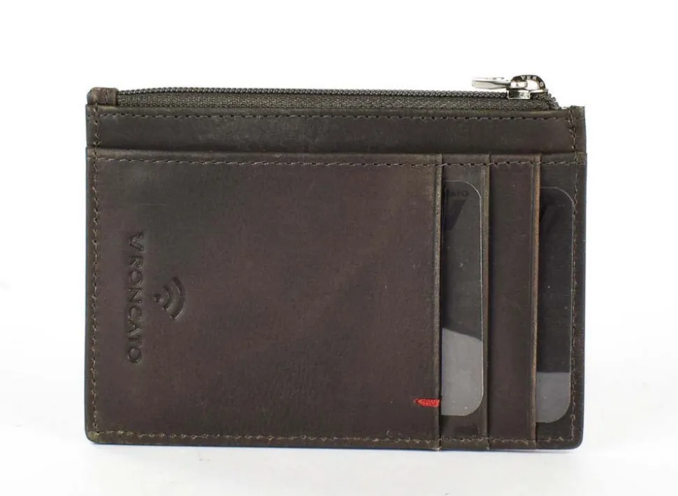 Portadocumenti piatto con zip Roncato New York 2114 Points Antracite