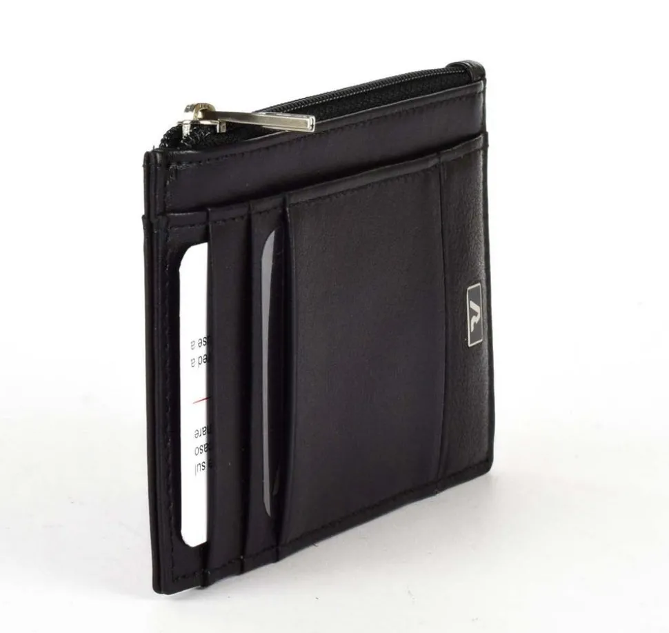 Portadocumenti piatto con zip Roncato Manhattan 645 Nero
