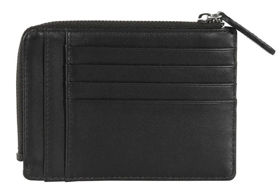 Portadocumenti piatto con zip Nava Smooth 422 Nero