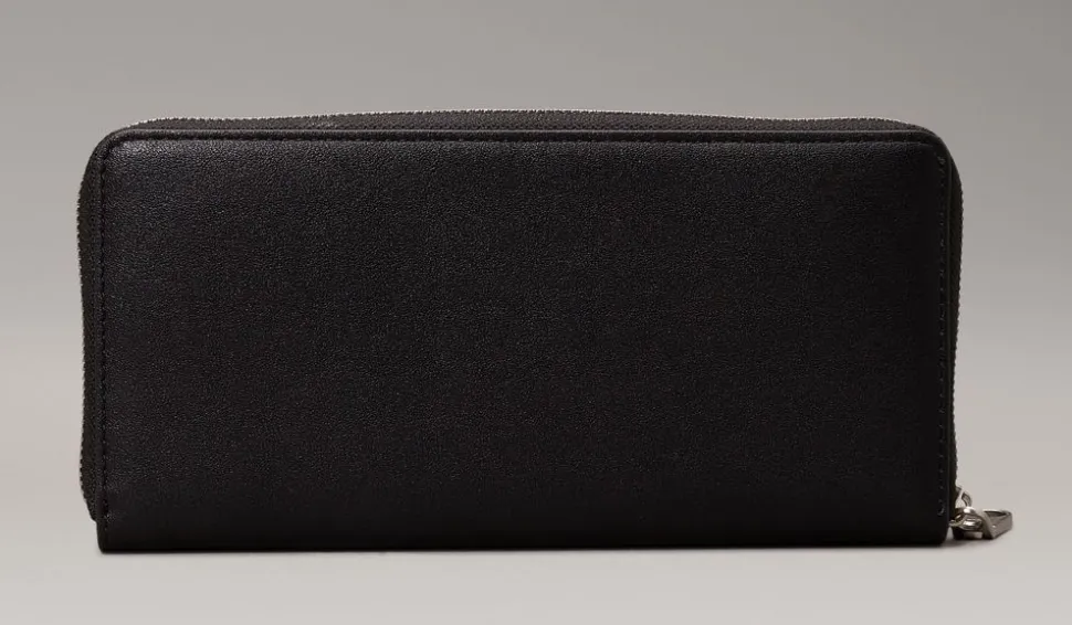 Portafoglio donna con zip Calvin Klein Nero