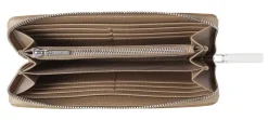 Portafoglio donna con zip Calvin Klein Beige