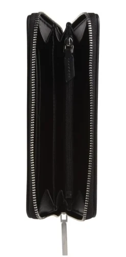 Portafoglio donna con zip Calvin Klein Nero