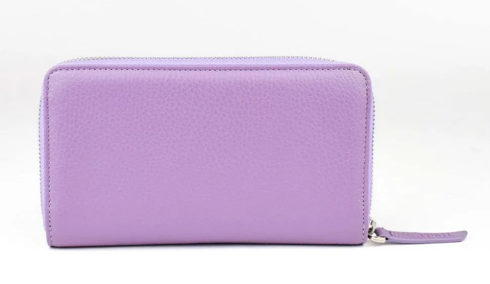 Portafoglio donna con zip Gianfranco Corti Alce 8878 Lavanda
