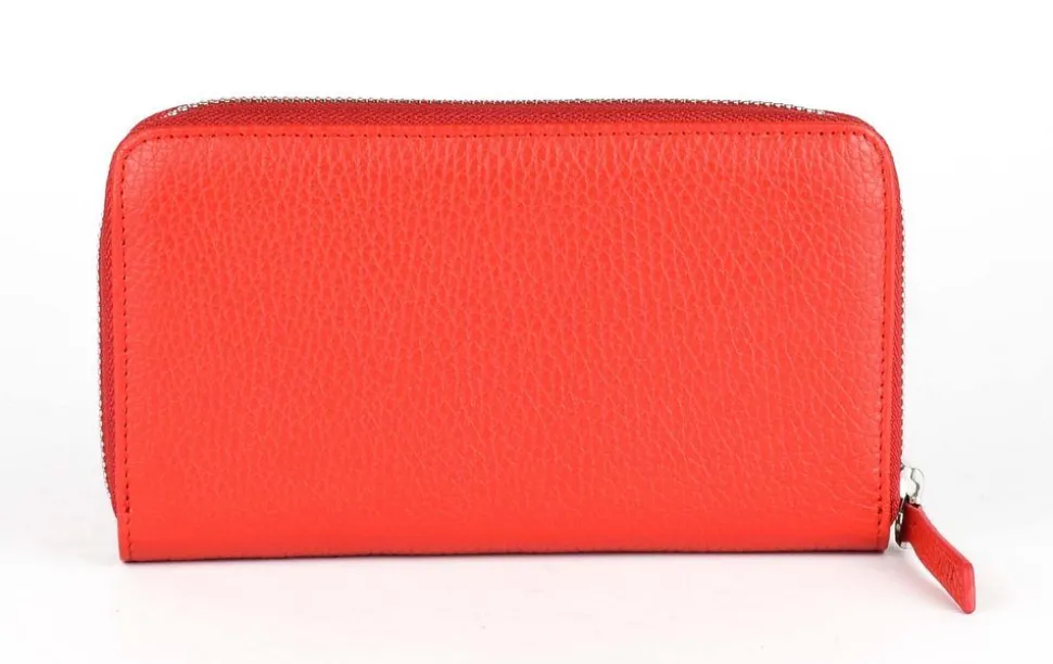 Portafoglio donna con zip Gianfranco Corti Alce 8878 Fragola