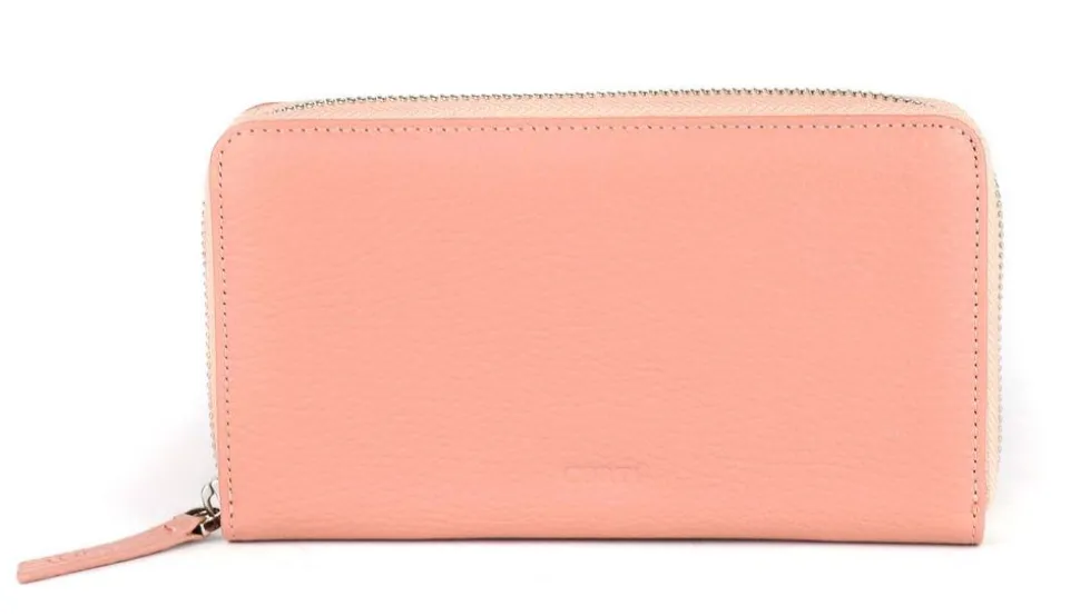 Portafoglio donna con zip Gianfranco Corti Alce 8878 Confetto