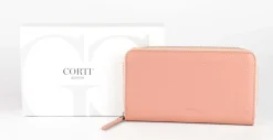 Portafoglio donna con zip Gianfranco Corti Alce 8878 Confetto