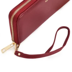 Portafoglio donna con zip Kpital Bordeaux