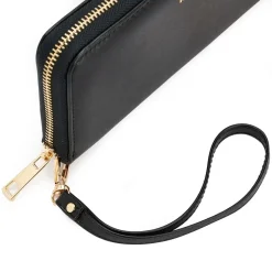 Portafoglio donna con zip Kpital Nero