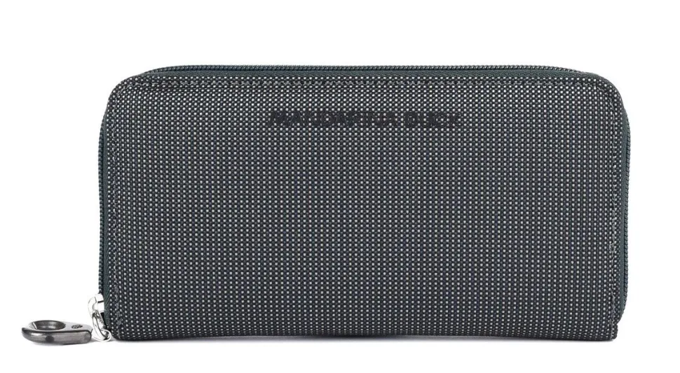 Portafoglio donna con zip Mandarina Duck MD20 MPN1 Steel