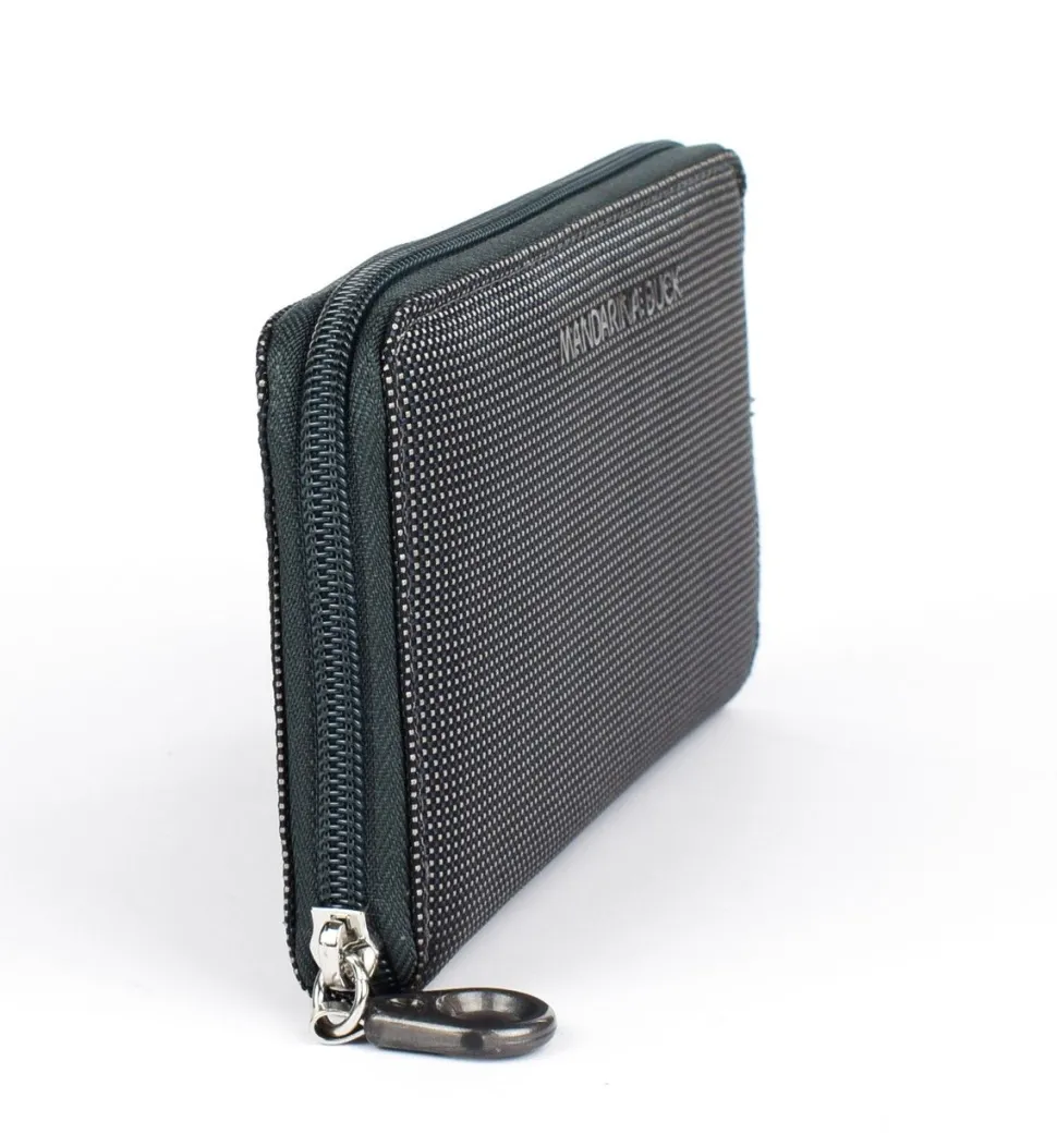 Portafoglio donna con zip Mandarina Duck MD20 MPN1 Steel