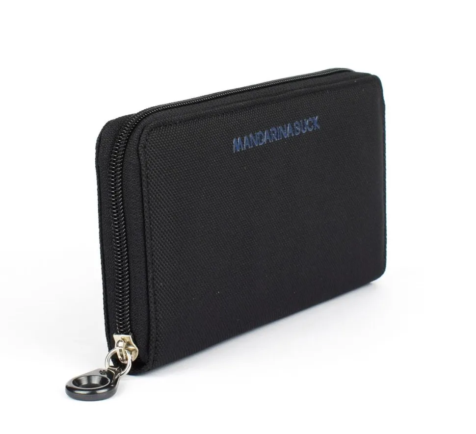 Portafoglio donna con zip Mandarina Duck MD20 MPN1 Nero