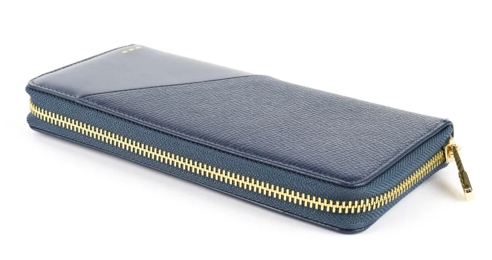 Portafoglio donna con zip Roncato Milano 620 Navy