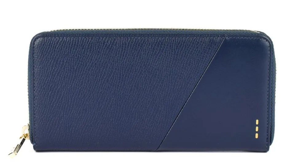 Portafoglio donna con zip Roncato Milano 620 Navy