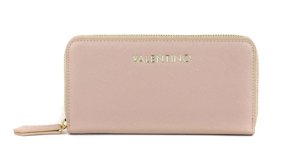 Portafoglio donna con zip Valentino Bags Zero RE Beige