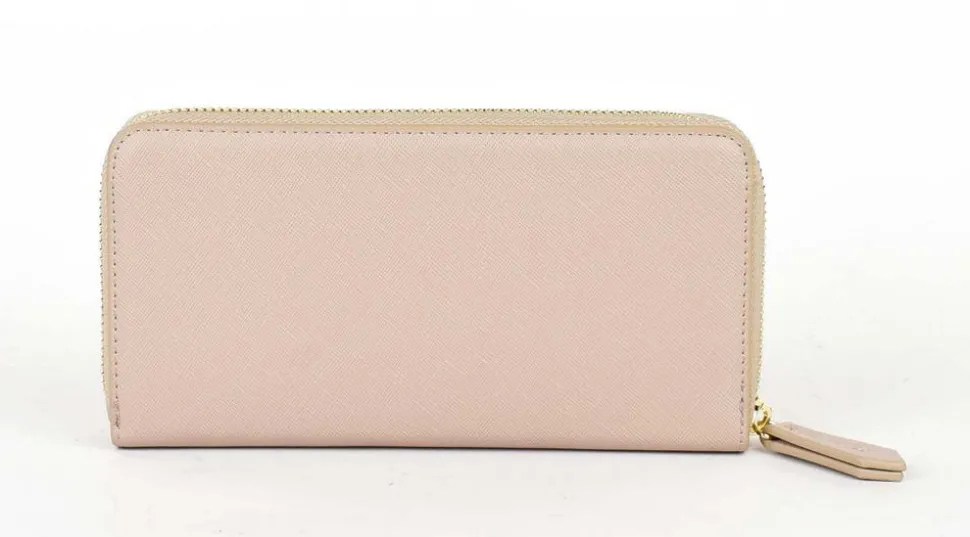 Portafoglio donna con zip Valentino Bags Zero RE Beige
