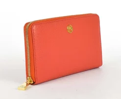 Portafoglio donna con zip Valentina P3 Corallo