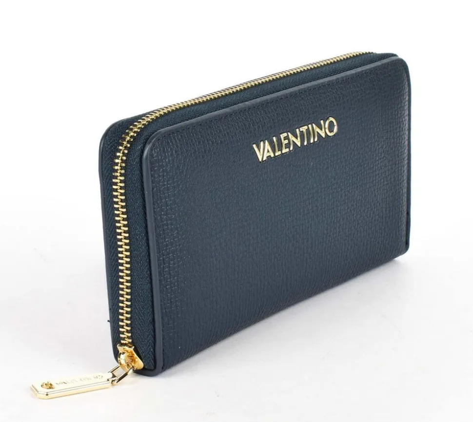Portafoglio donna con zip Valentino Bags Stereo RE Blu