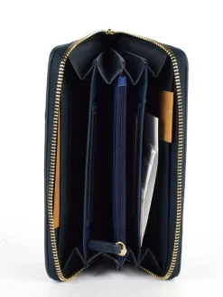 Portafoglio donna con zip Valentino Bags Stereo RE Blu