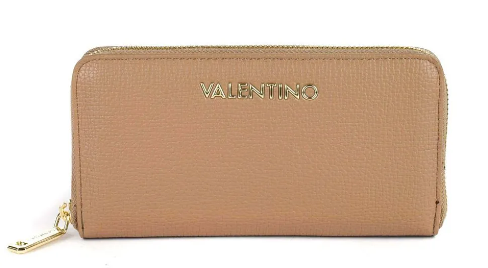 Portafoglio donna con zip Valentino Bags Stereo RE Beige