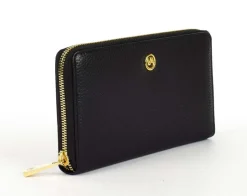 Portafoglio donna con zip Valentina P3 Nero