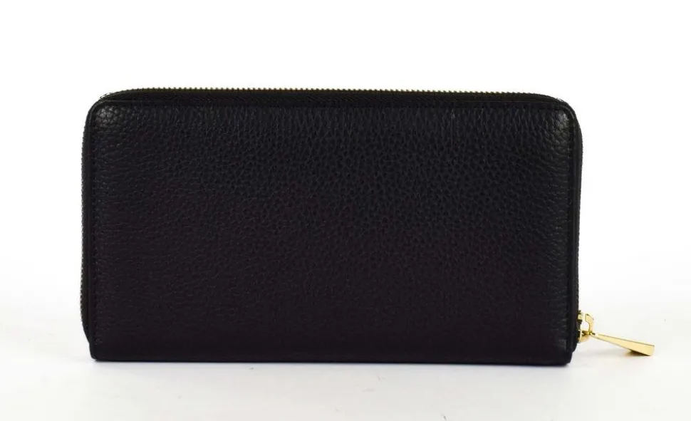 Portafoglio donna con zip Valentina P3 Nero