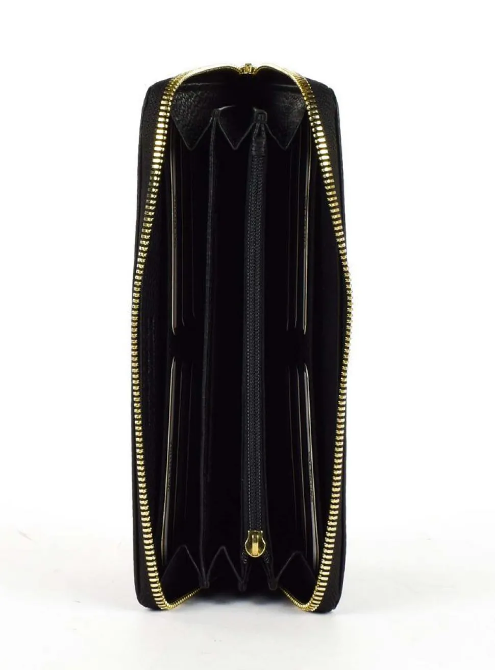 Portafoglio donna con zip Valentina P3 Nero