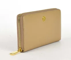 Portafoglio donna con zip Valentina P3 Beige