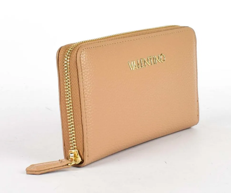 Portafoglio donna con zip Valentino Bags Brixton 155 Beige