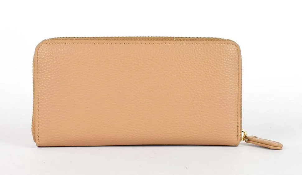 Portafoglio donna con zip Valentino Bags Brixton 155 Beige